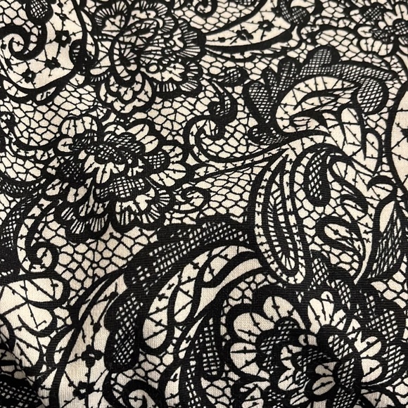 Lane Bryant Black and Ivory Skirt Size 14 - Picture 3 of 5